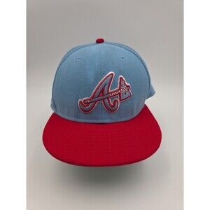 Atlanta Braves 40th Anniversay Baby Blue New Era 59Fifty Fitted Hat Cap Size 8